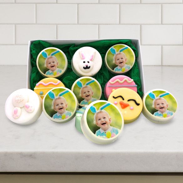 Easter Oreos With Personalized Photo - Box of 12