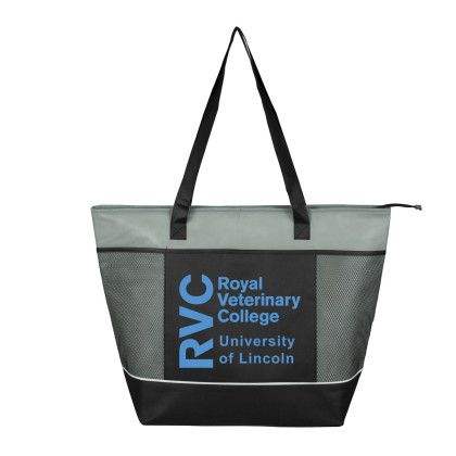 Custom Frost Line Super-Sized Insulated Zipper Cooler Tote | Logo Bags