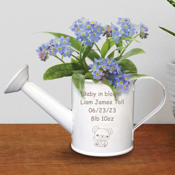 Baby Shower Favors Personalized Watering Can Blossom Kit