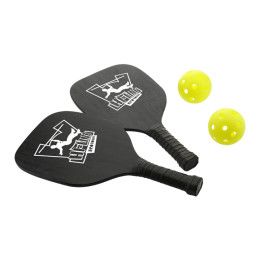 Logo Imprinted Pickleball Paddle and Ball Set | Custom Game Sets