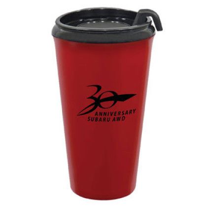 Custom Polypropylene Tumblers | 16 oz Infinity Insulated Tumbler | Custom Printed Tumblers - Red