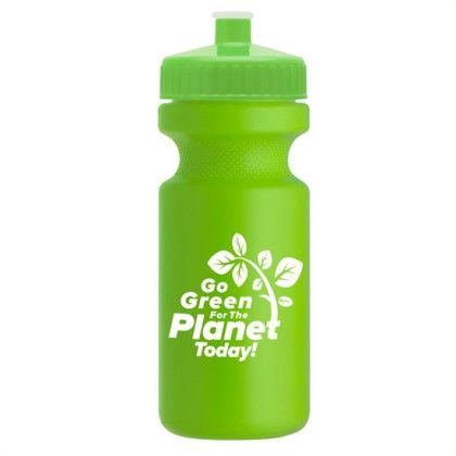 Promotional 22 oz Recycled Eco-Cycle Bottle - Lime Green Bottle Lime Green Cap