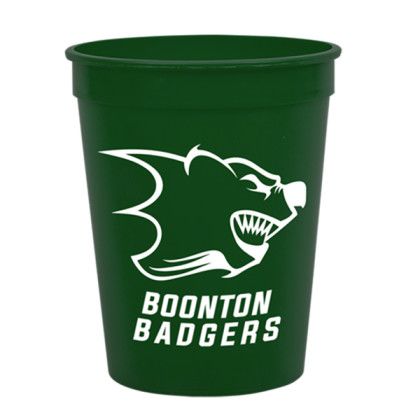 Cups-On-The-Go 16 Oz Stadium Cup- Dark Green