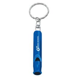 Blue Promo Whistle Key Ring