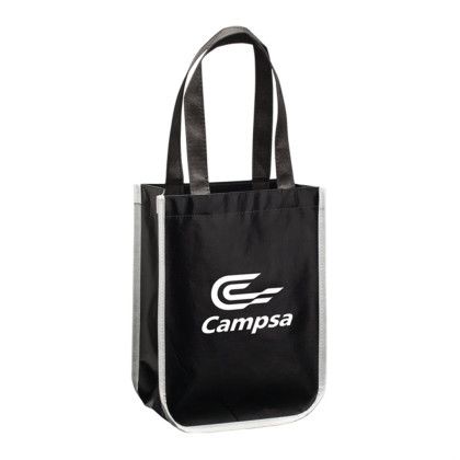 Promotional Logo Slim Tote Bag - Black