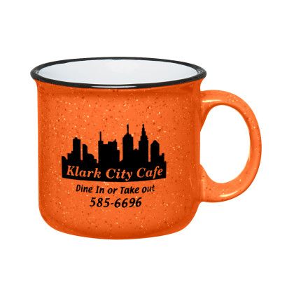 15 oz Orange Custom Campfire Mug for Mug Stuffer Skittles