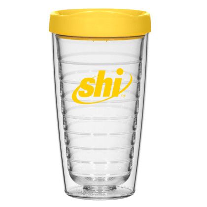 Logo Imprinted Hydro Double Wall Tumbler 16 oz - Yellow