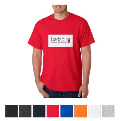 Full Color Logo Gildan Adult Heavy Cotton T-Shirt | Custom Tees
