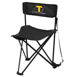 Promotional Tripod Seat With Backrest | Custom Folding Chairs