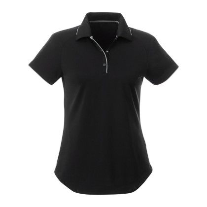 Custom Embroidered Women's Remus SS Polo Shirt - Black/Quarry