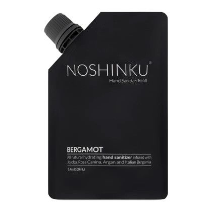 Bulk Noshinku Pocket Hand Sanitizer Refill - 3.4 oz - Black, Bergamot scent