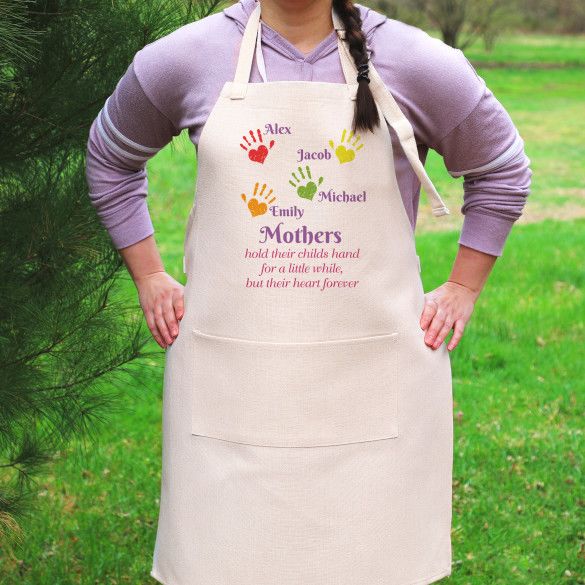 Personalized Apron with Children's Handprints