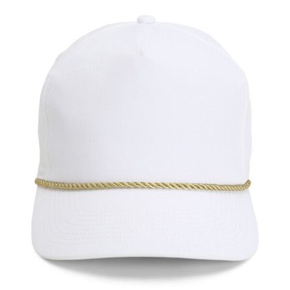 White/Gold Custom Imperial Wrightson Performance Rope Cap