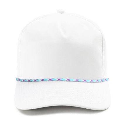 White/Teal & Purple Custom Imperial Wrightson Performance Rope Cap