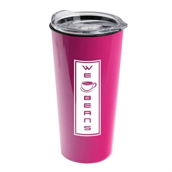 Clear Tumbler with Colored Lid - 18 oz.