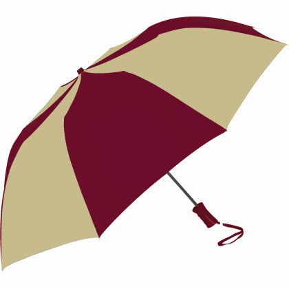 Old Gold-Maroon Custom Sport Two-Toned Large Folding Umbrella