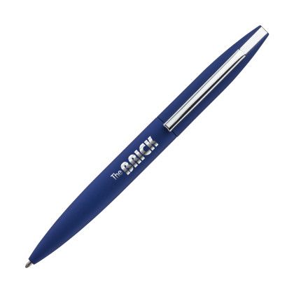 Logo Engraved London Ballpoint Pen - Blue