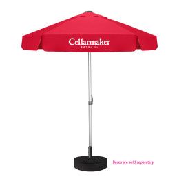 Imprinted The Vented Ultimate Patio Umbrella Red