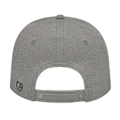 Back of Ribbed Tri-Blend Embroidered Snap Back Cap