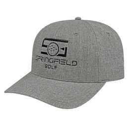 Ribbed Tri-Blend Embroidered Snap Back Cap