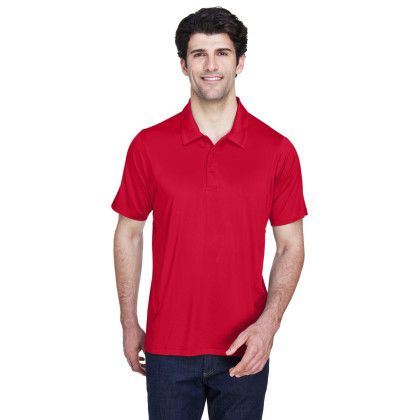 Custom Team 365 Men's Charger Performance Polo Red