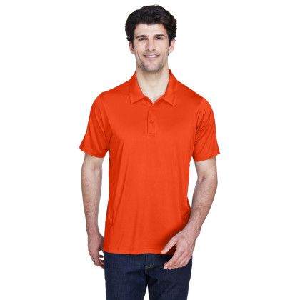 Custom Team 365 Men's Charger Performance Polo Orange