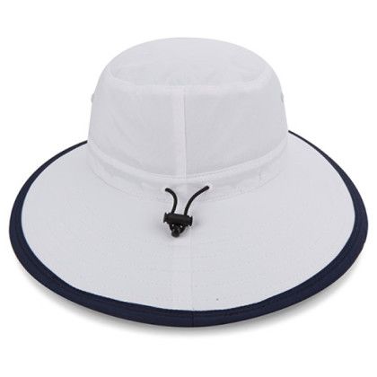 White/Navy Imperial Rabbit Island Embroidered Sun Protection Hat