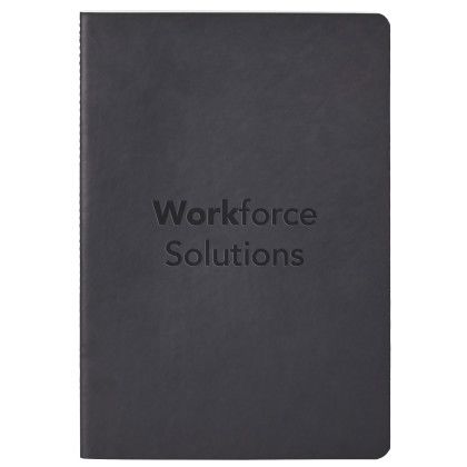 Custom Donald Soft Cover Single Meeting Journal - Black