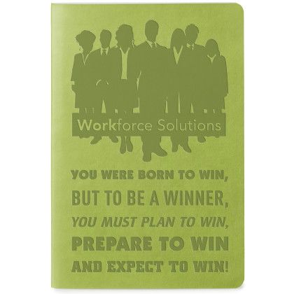 Custom Donald Soft Cover Single Meeting Journal - Green