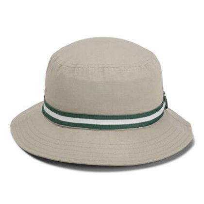 Khaki/Dark Green/White Imperial Embroidered Oxford Bucket Cap