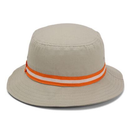 Khaki/Orange/White Imperial Embroidered Oxford Bucket Cap