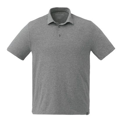 Heather Charcoal Men's SOMOTO Recycled Eco Short Sleeve Polo