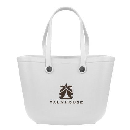 Logo Imprinted Sol Mate Tote Bag - White