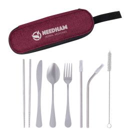 Promotional Stainless Steel Cutlery Set in Pouch | Custom Utensil Sets