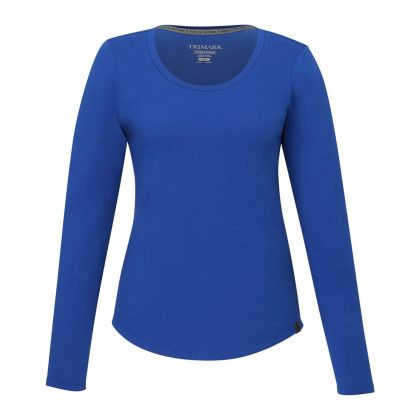 New Royal Women's Custom SOMOTO Recycled Eco Long Sleeve Tee