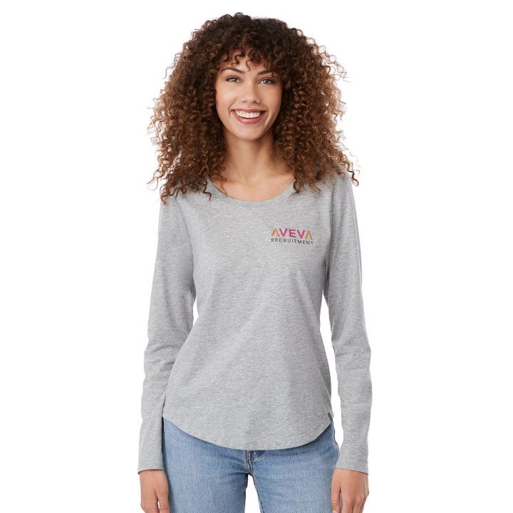 Custom Recycled Poly/Cotton SOMOTO Ladies Long Sleeve Tee