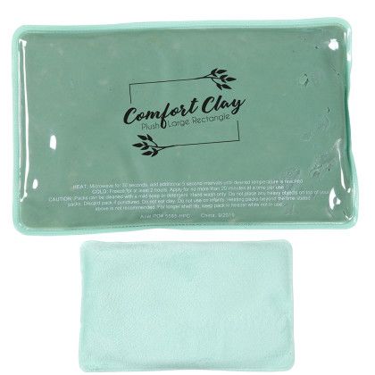 Custom Large Plush Rectangle ComfortClay Hot/Cold Pack