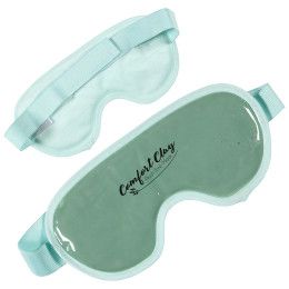 Green Custom Plush ComfortClay Hot/Cold Eye Mask