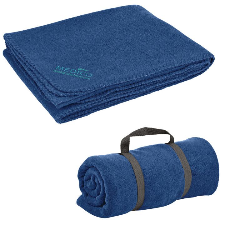 Imprinted Econo Fleece Blanket Custom Fleece Blanket Wholesale