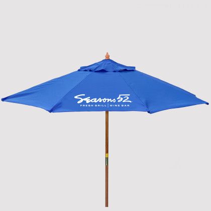 Wood Market Umbrella 9' with Logo Royal