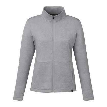 Heather Grey Promo Women's Merritt Eco Knit Full Zip Jacket