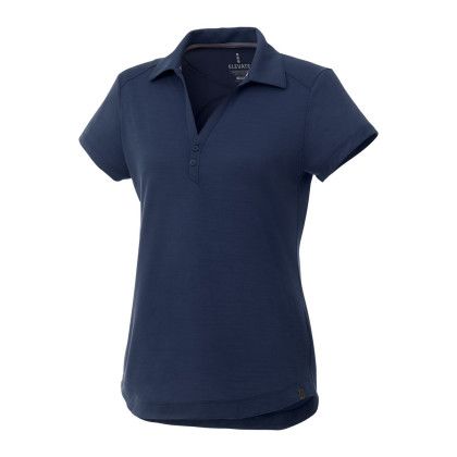 Company Logo Women's AMOS Eco Short Sleeve Polo - Vintage navy