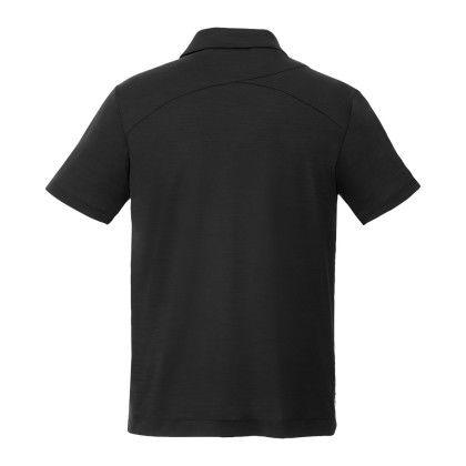 Logo Customized Men's AMOS Eco Short Sleeve Polo - Black