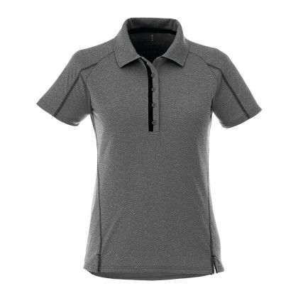 Promotional Women's Macta Short Sleeve Polo - Heather dk charcoal