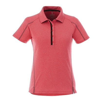 Promotional Women's Macta Short Sleeve Polo - Team red heather