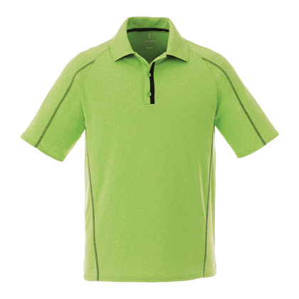 Logo Embroidered Men's Macta Short Sleeve Polo - Apple heather