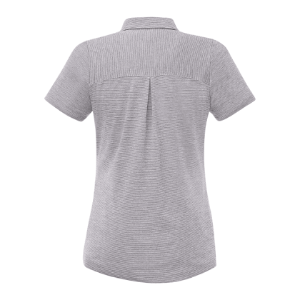 Logo Women's Dege Eco Short Sleeve Polo Shirt - Back view