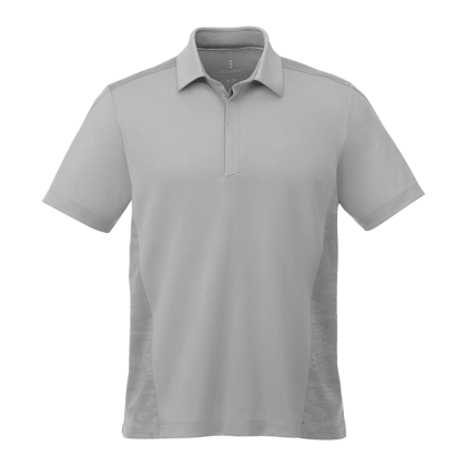 Promotional Men's Piedmont Short Sleeve Polo Shirt - Silver