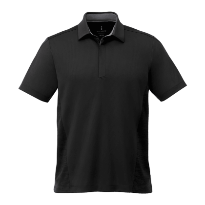 Promotional Men's Piedmont Short Sleeve Polo Shirt - Black