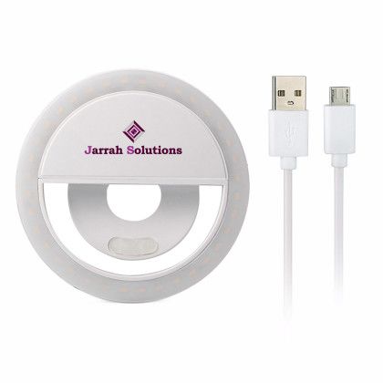 Custom Online Meeting Adjustable Ring Light - White Custom Online Meeting Adjustable Ring Light - White